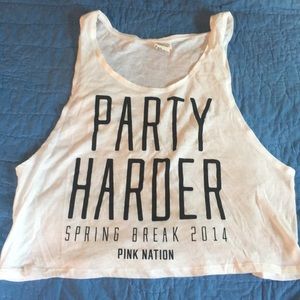 PINK large spring break tank top